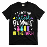 I Teach Cutest Bunnies In Patch Easter Teacher Cute T-Shirt - Black