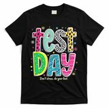 Its Test Day Preppy Teacher Dont Stress Do Your Best T-Shirt - Black