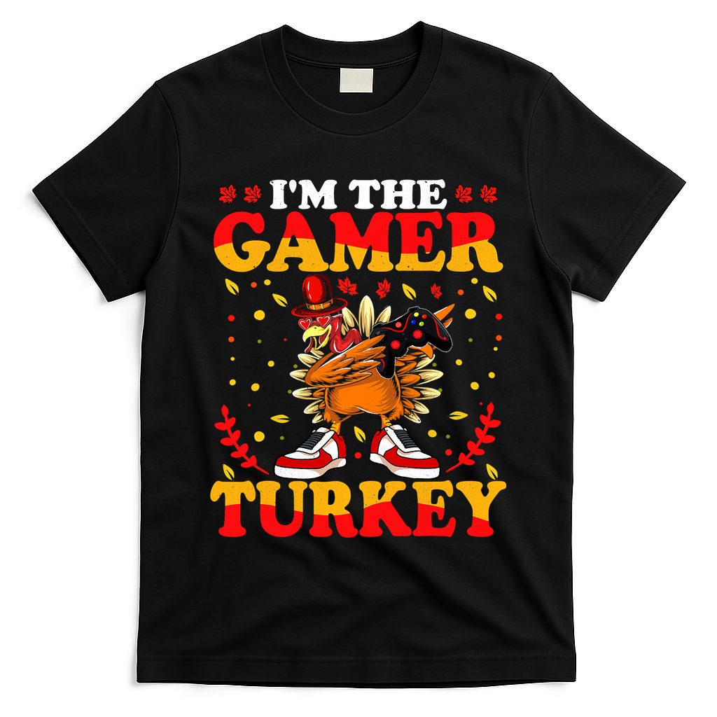 I'm The Gamer Turkey Gaming Boys Happy Funny Thanksgiving T-Shirt