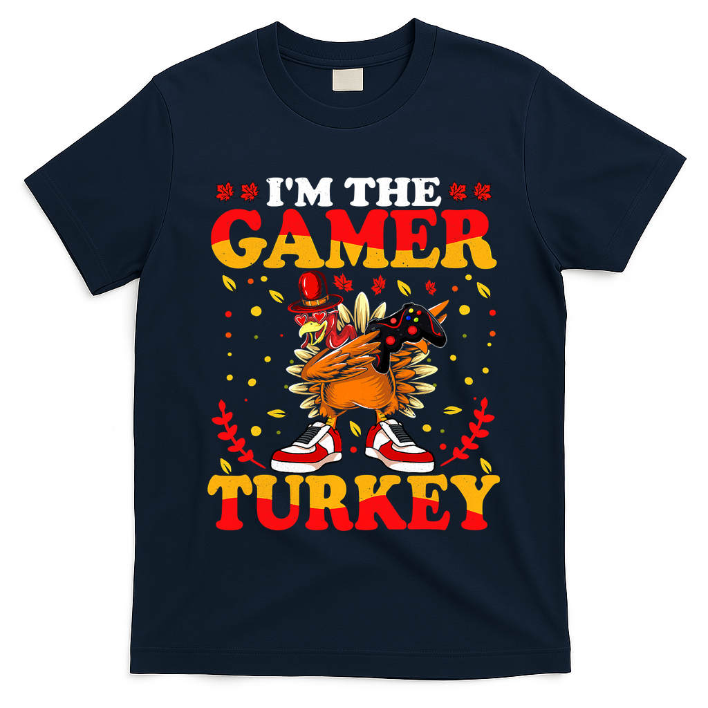 I'm The Gamer Turkey Gaming Boys Happy Funny Thanksgiving T-Shirt