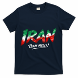 Iran Team Melli Soccer Fan Apparel T-Shirt - Navy