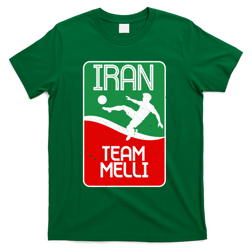 Iran Team Melli Soccer Fan T-Shirt - Green