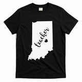 Indiana Teacher Red For Ed Public School T-Shirt - Black