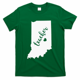Indiana Teacher Red For Ed Public School T-Shirt - Green