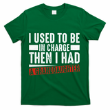 I Used To Be In Charge Then I Had A Granddaughter T-Shirt - Green