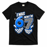 I Was 6 Now Im 7 Birthday 67 7th Birthday T-Shirt - Black