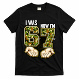 I Was 6 Now I'm 7 Birthday 6-7 Meme Camo T-Shirt