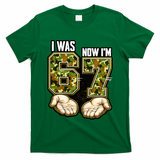 I Was 6 Now I'm 7 Birthday 6-7 Meme Camo T-Shirt