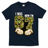 I Was 6 Now I'm 7 Birthday 6-7 Meme Camo T-Shirt