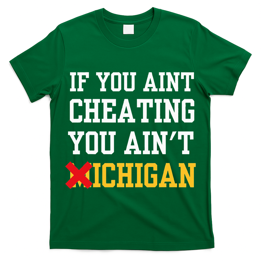 If You Aint Cheating You Ain't Michigan retro  T-Shirt