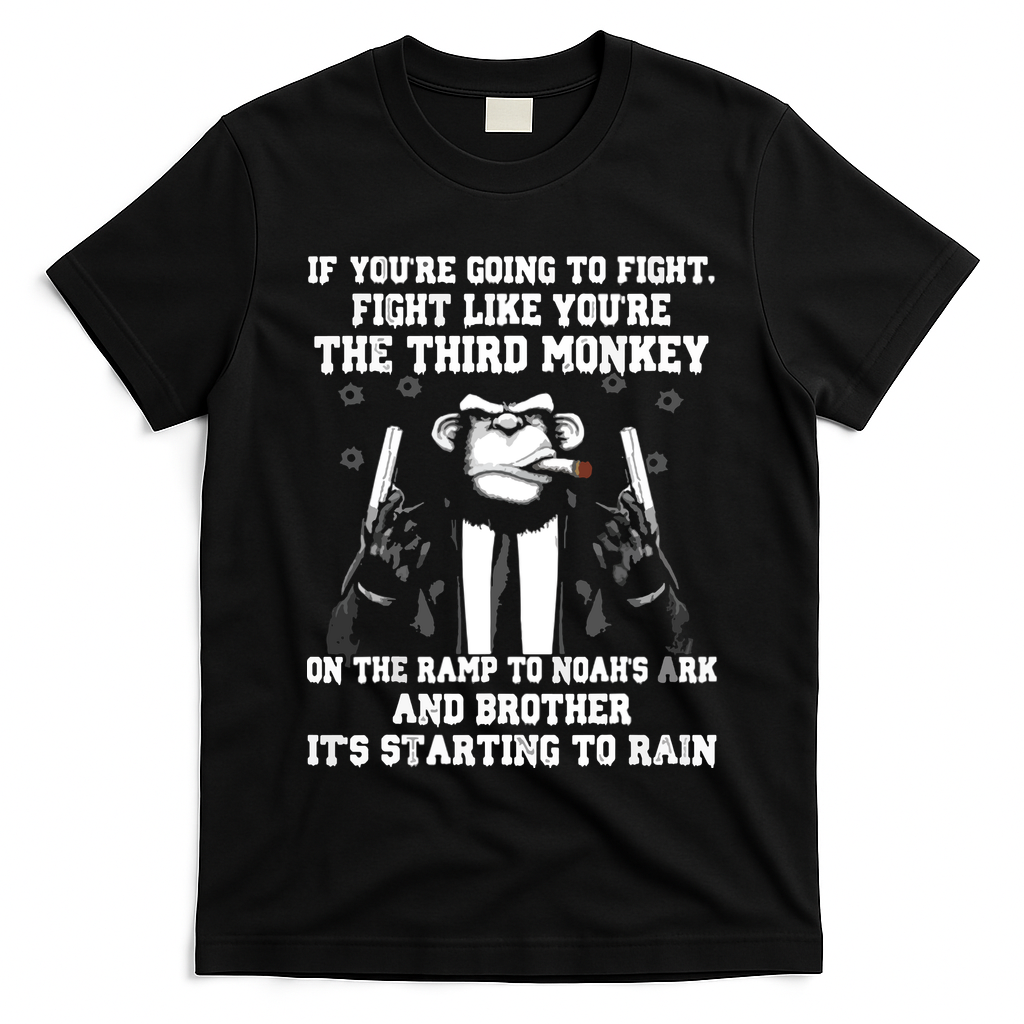 If Youre Going To Fight Fight Like Third Monkey T-Shirt