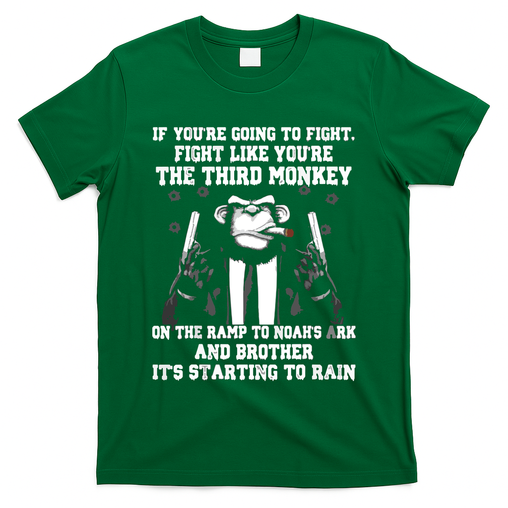 If Youre Going To Fight Fight Like Third Monkey T-Shirt