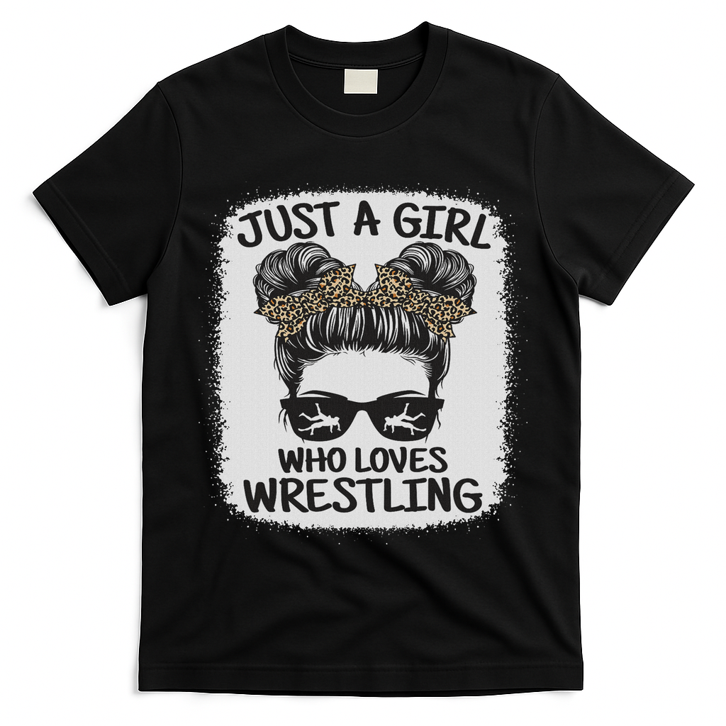 Just A Girl Who Loves Wrestling Funny Wrestle Lover Wrestler T-Shirt