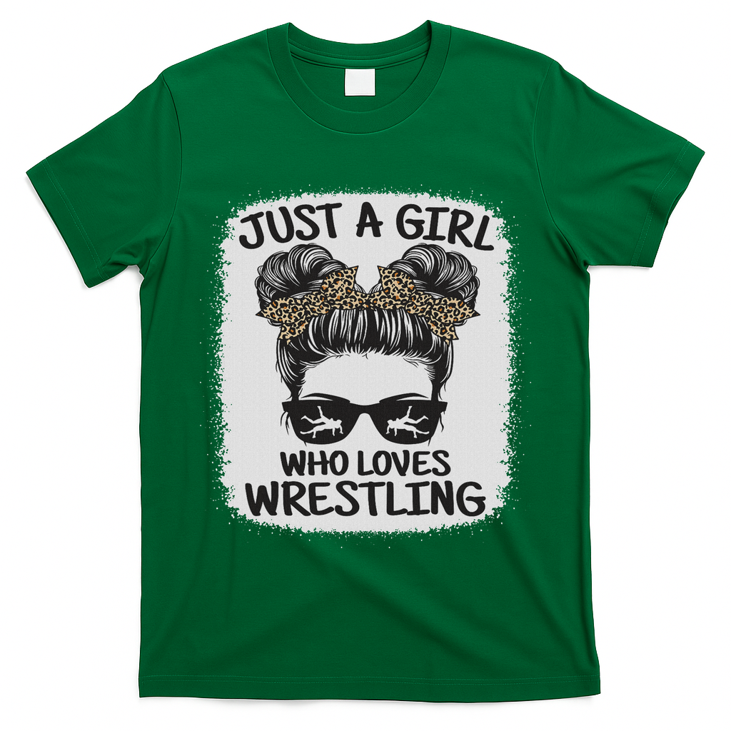 Just A Girl Who Loves Wrestling Funny Wrestle Lover Wrestler T-Shirt