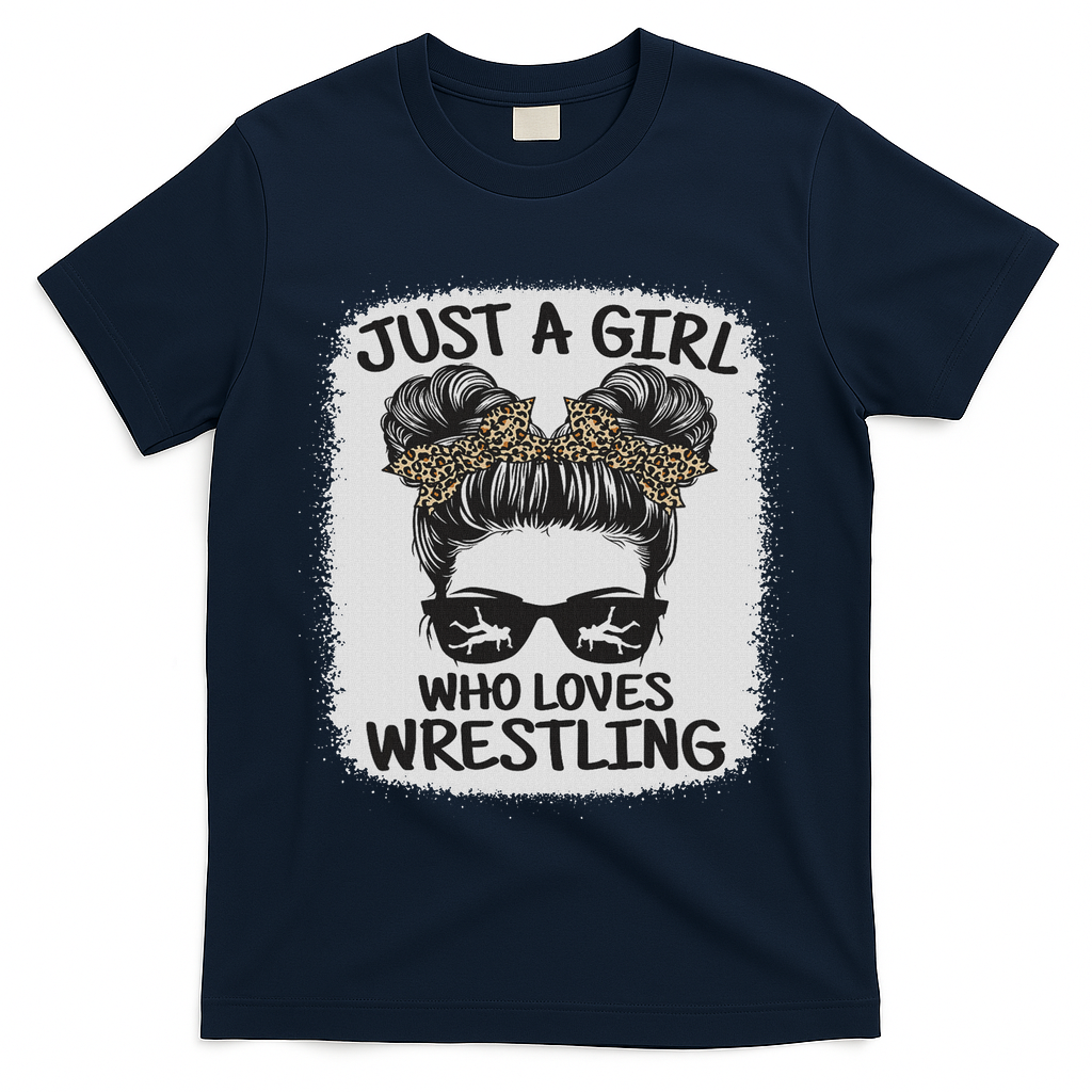 Just A Girl Who Loves Wrestling Funny Wrestle Lover Wrestler T-Shirt
