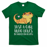 Just A Girl Who Loves Bearded Dragons Lizard Reptile T-Shirt