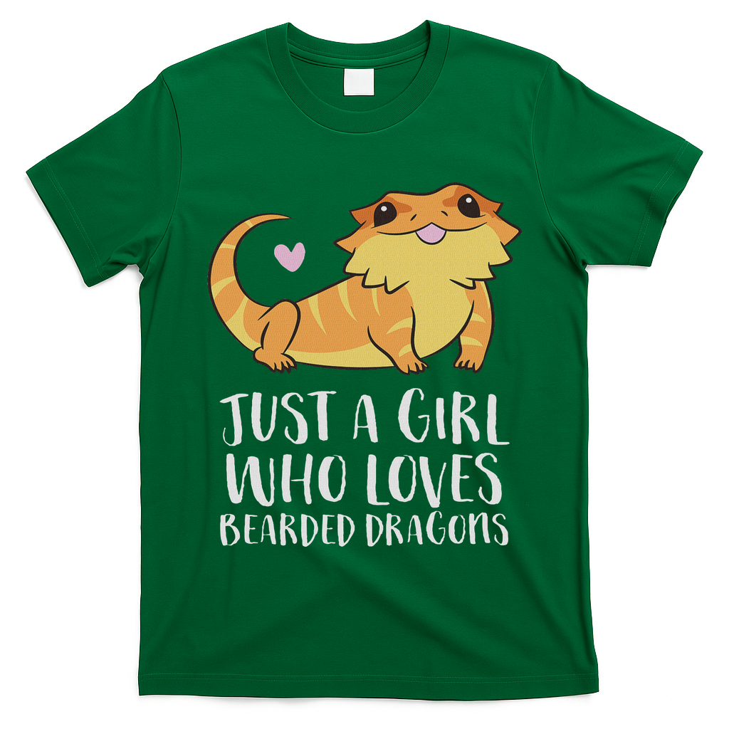 Just A Girl Who Loves Bearded Dragons Lizard Reptile T-Shirt