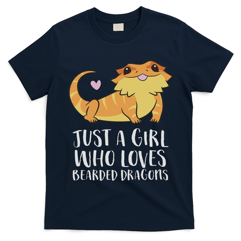 Just A Girl Who Loves Bearded Dragons Lizard Reptile T-Shirt