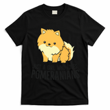 Just A Girl Who Loves Pomeranians Cute Pomeranian Dog T-Shirt - Black