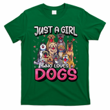 Just A Who Loves Dogs Funny Puppy Dog Lover T-Shirt - Irish Green