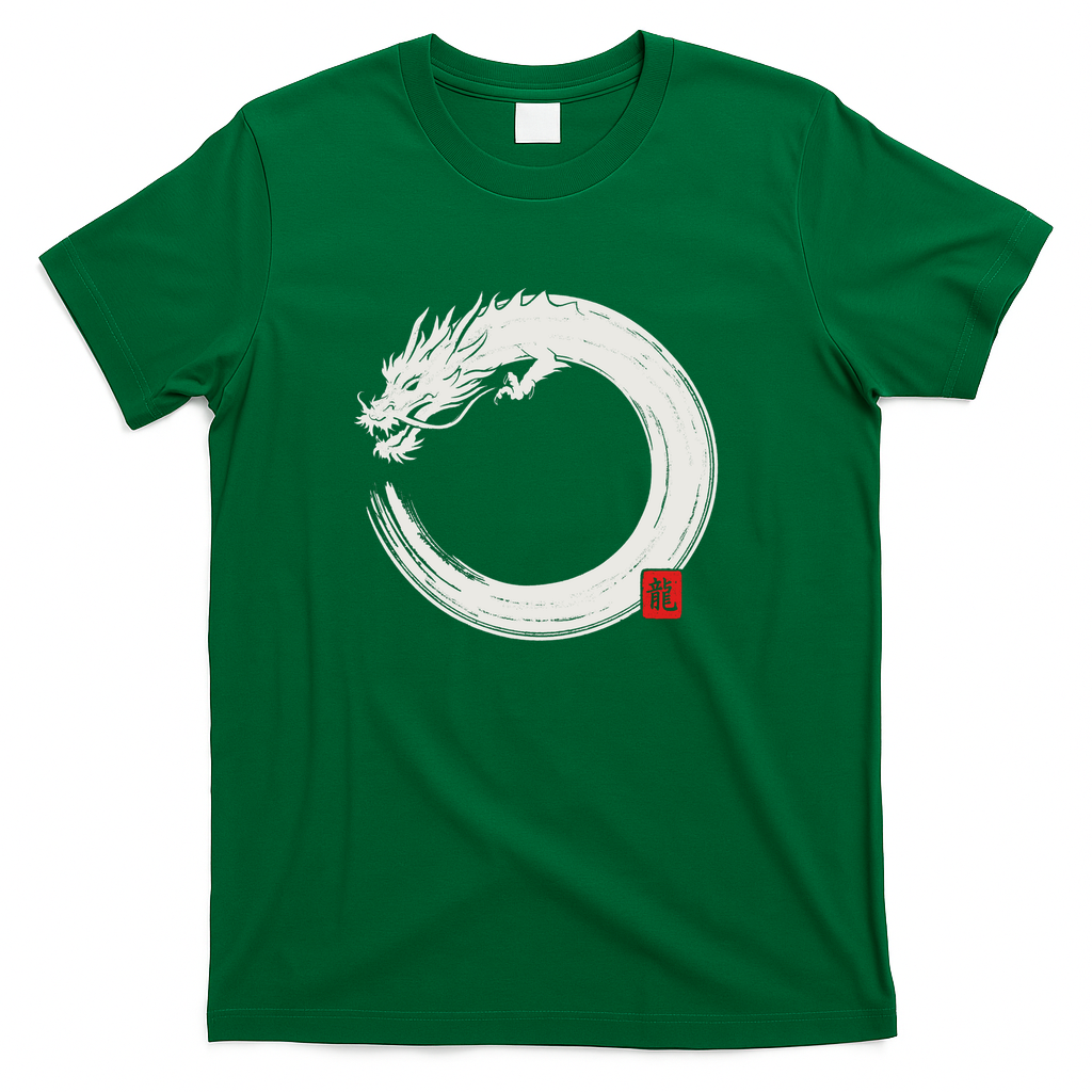 Japanese Dragon Enso Circle - Green