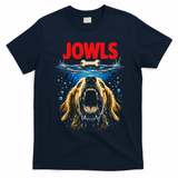 Jowls Dog Movie Parody Poster Meme T-Shirt - Navy Blue