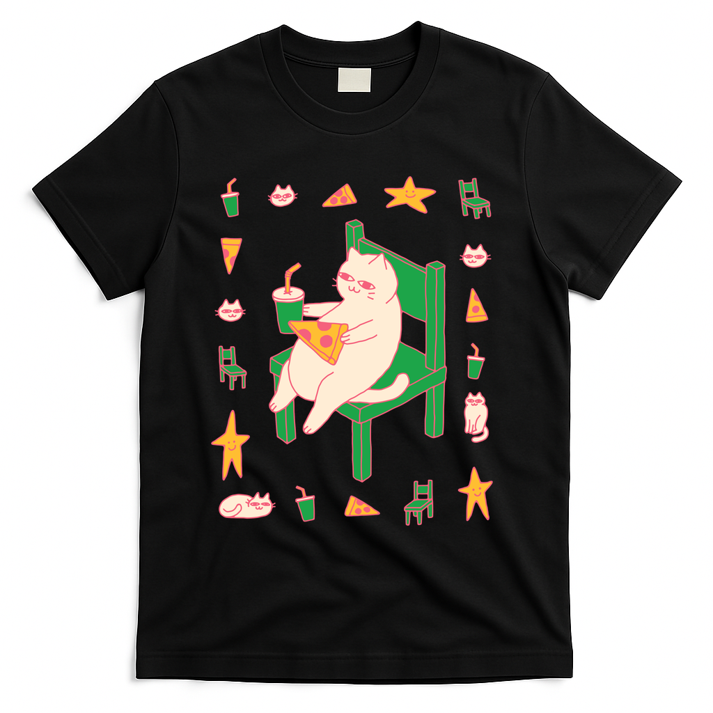 Junk Food Cat - Black