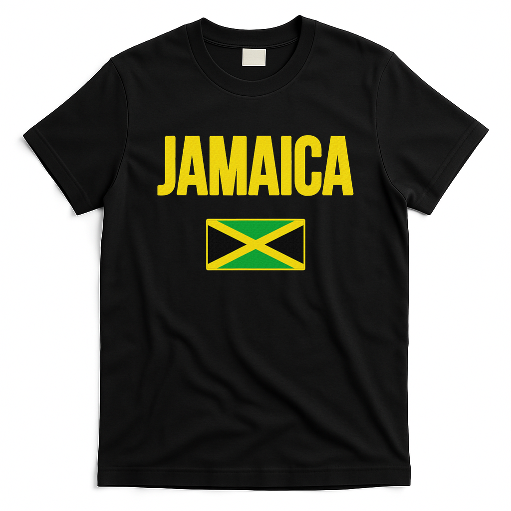 Jamaican Flag Jamaica Souvenir Love Travel Vacation T-Shirt
