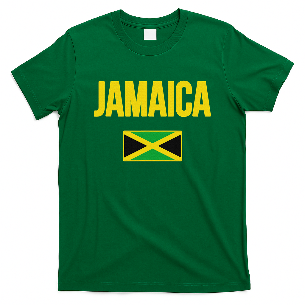 Jamaican Flag Jamaica Souvenir Love Travel Vacation T-Shirt