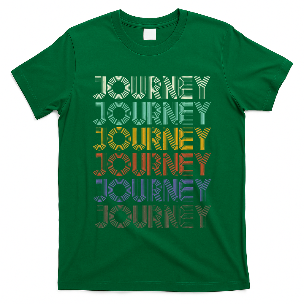 JOURNEY First Name Retro Vintage 90s Stylet T-Shirt