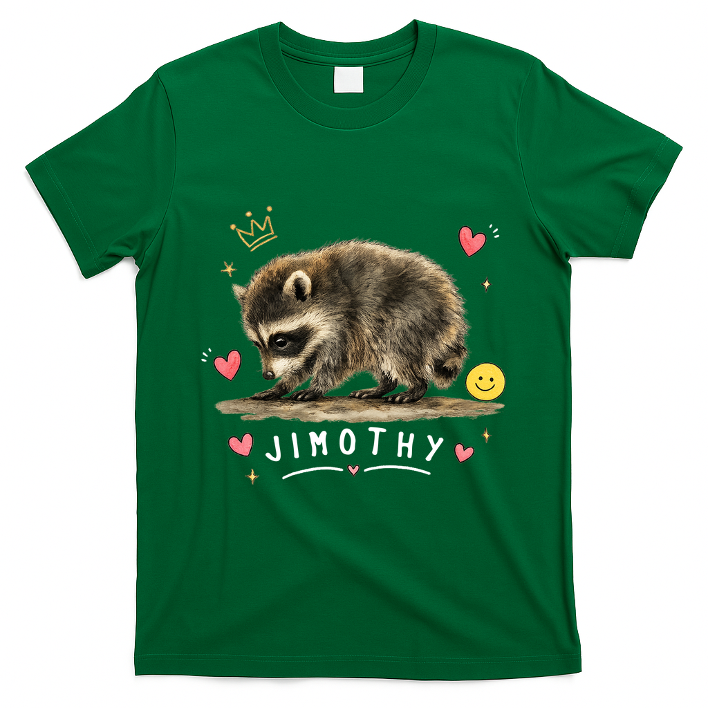 Jimothy Famous Seattle Raccoon T-Shirt - Irish Green