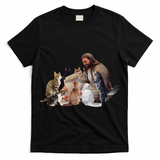 Jesus Hugs Cats Funny Cats T-Shirt