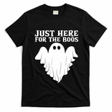 Just Here For The Boos Funny Ghost T-Shirt - Black