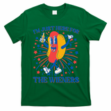 Just Here For The Wieners Hot Dog 4th Of July T-Shirt - Irish Green