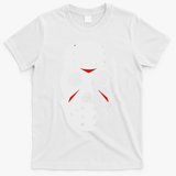 Jason Hockey Mask Halloween Friday 13th T-Shirt - White