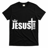 Jesus Is King Simple Crown Logo T-Shirt