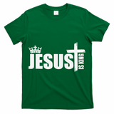 Jesus Is King Simple Crown Logo T-Shirt