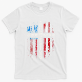 Jesus Is My Savior Trump Is My President American Flag T-Shirt - White