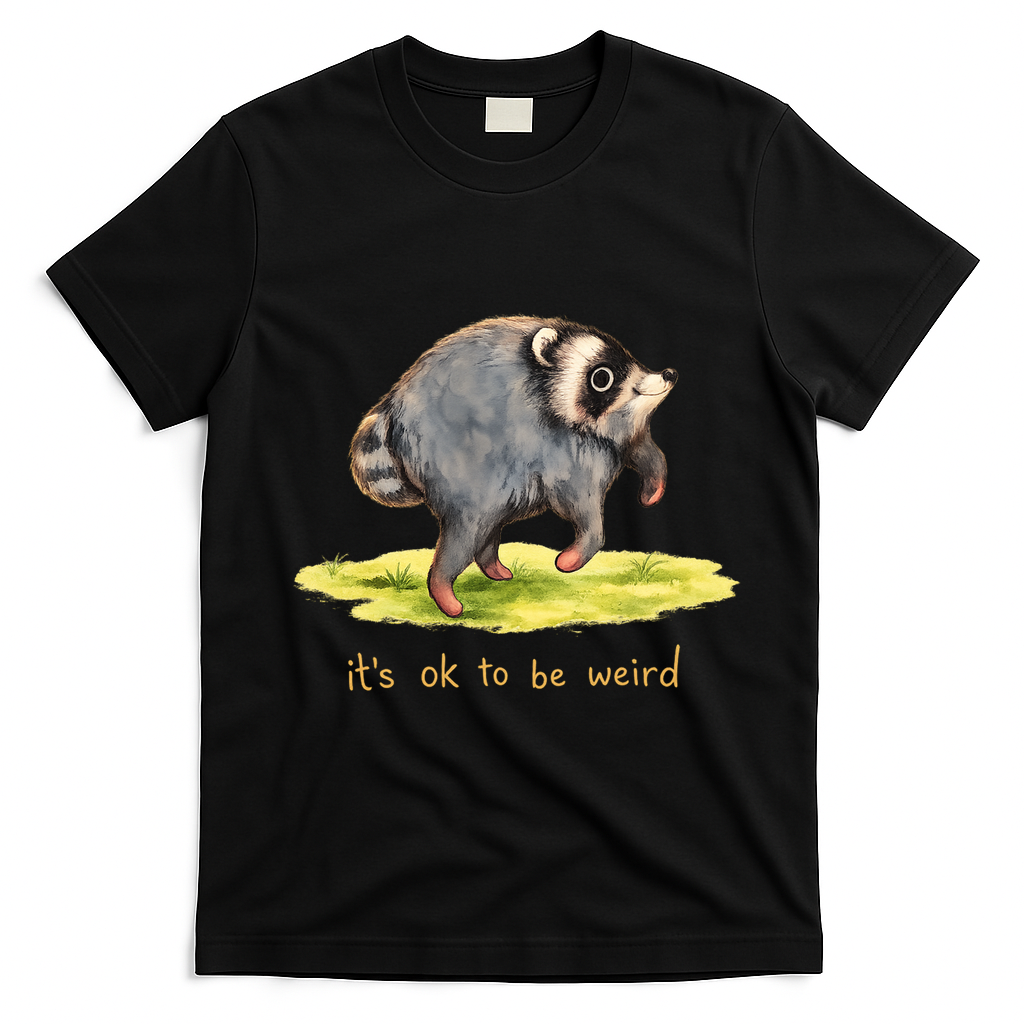 Jimothy It’s Okay To Be Weird T-Shirt - Black