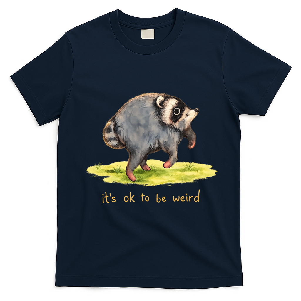 Jimothy It’s Okay To Be Weird T-Shirt - Navy Blue