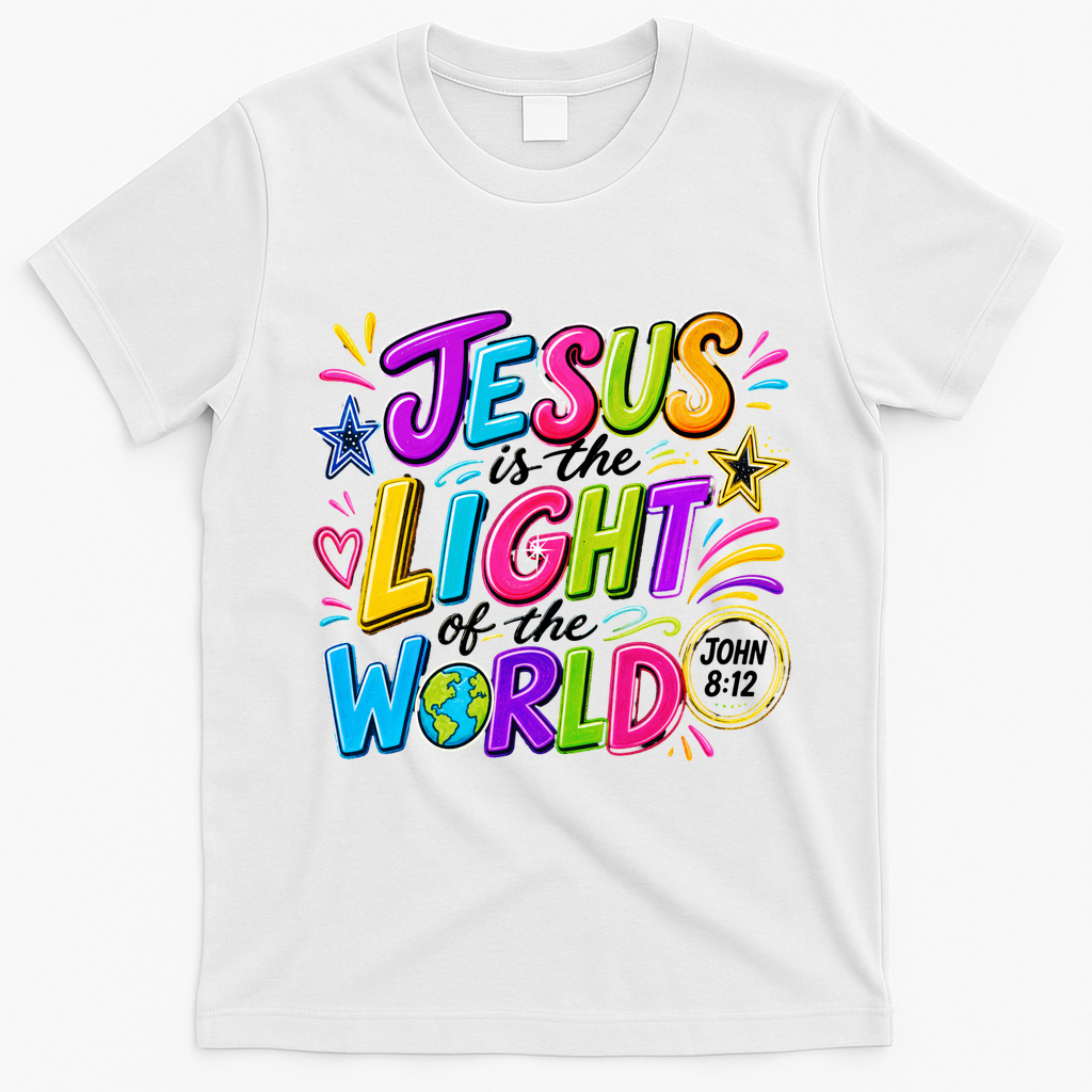 Jesus Is The Light Of The World T-Shirt - White