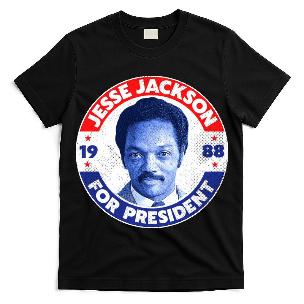 Jesse Jackson 1988 Vintage Retro President T-Shirt