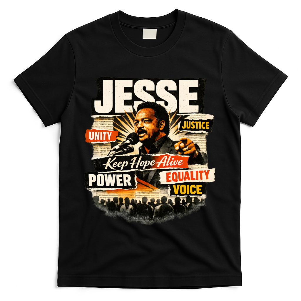 JESSE JACKSON KEEP HOPE ALIVE COLLAGE T-Shirt