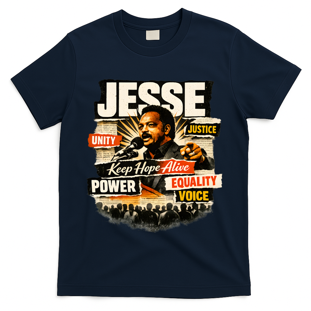 JESSE JACKSON KEEP HOPE ALIVE COLLAGE T-Shirt