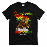 Juneteenth Lion Freedom T-Shirt - Black