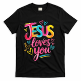 Jesus Loves You Neon Colorful T-Shirt