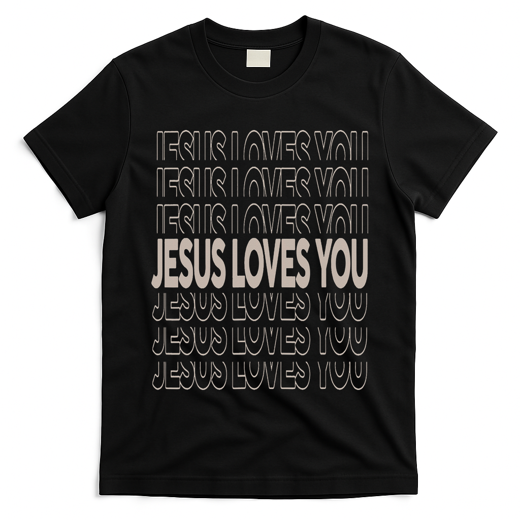 Jesus Loves You Christian Teen Girl God Son Brother T-Shirt