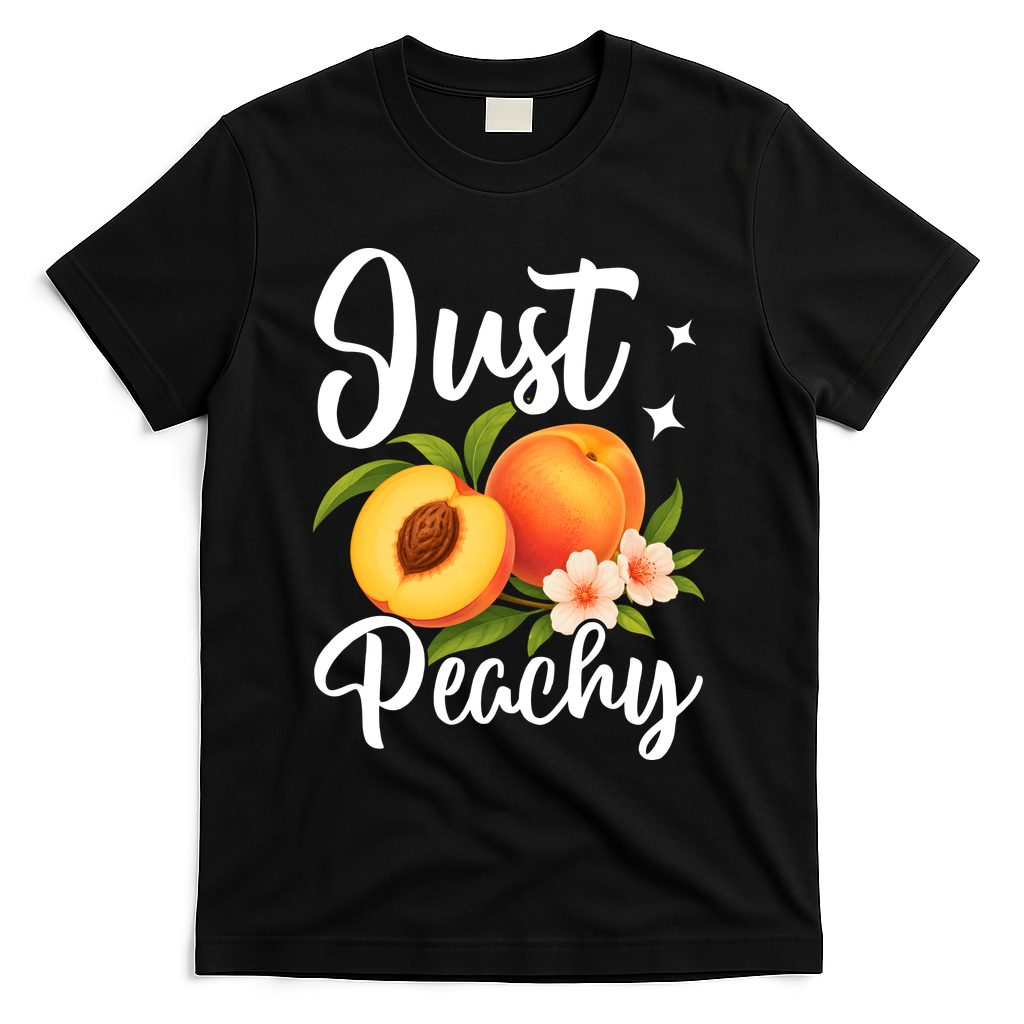 Just Peachy T-Shirt - Black