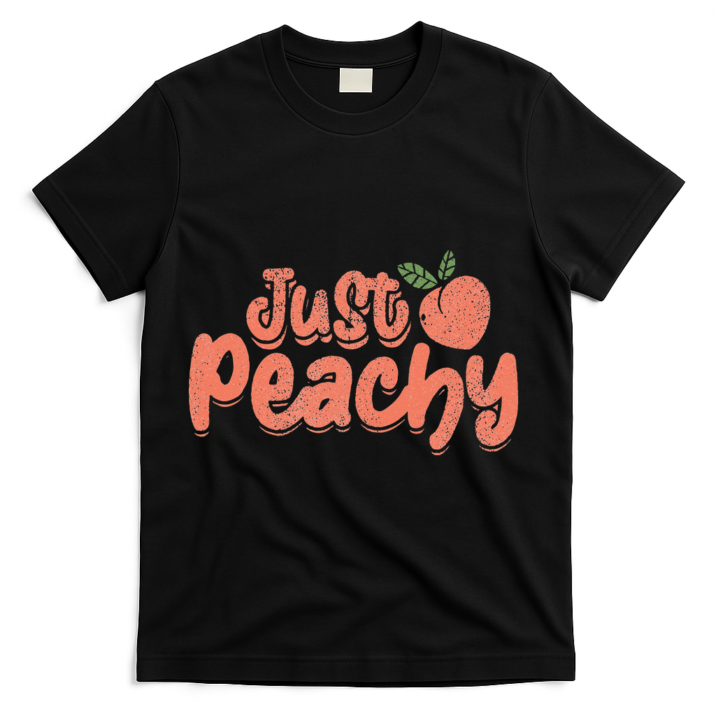 Just Peachy Sassy Summer Loving Peachy T-Shirt - Black
