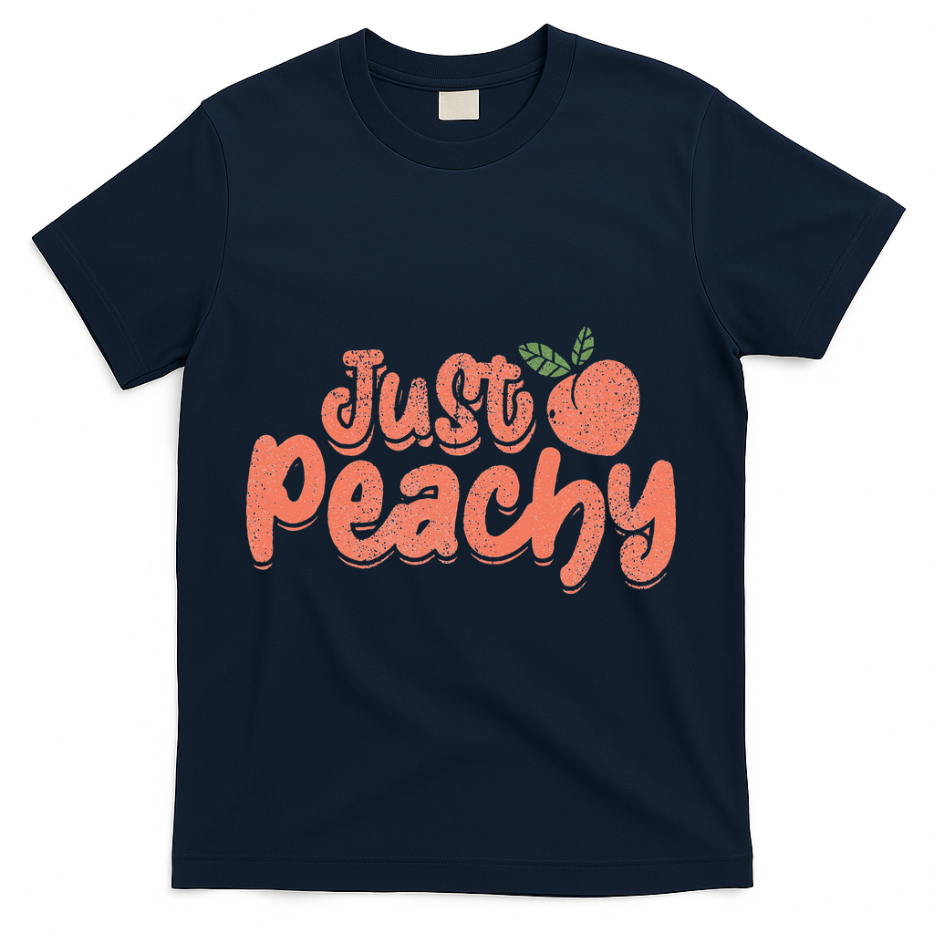 Just Peachy Sassy Summer Loving Peachy T-Shirt - Navy